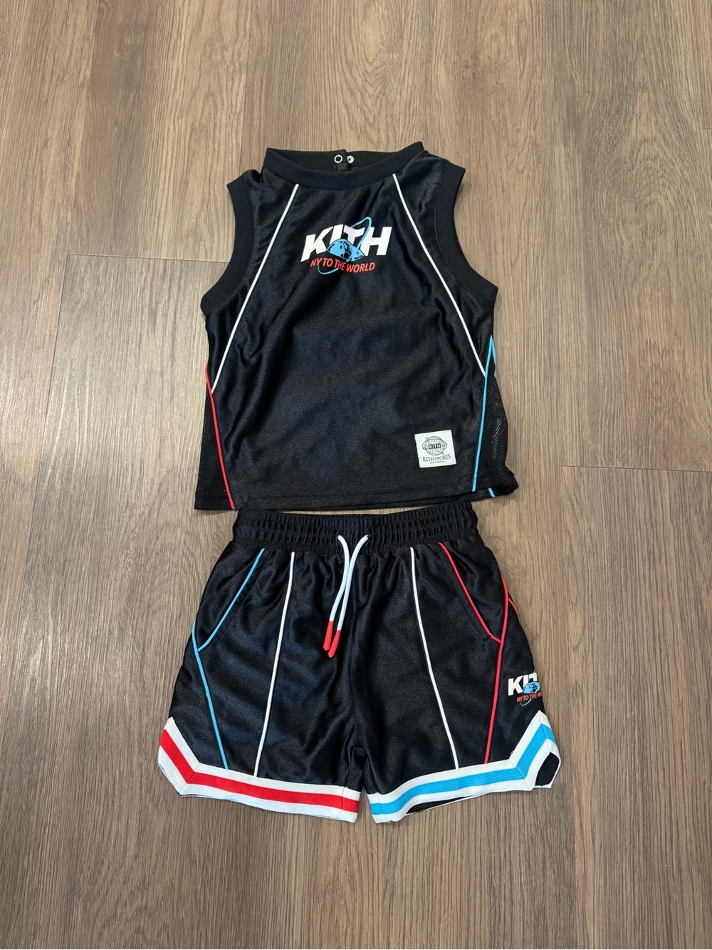 Kith Kids Black Athletic Tank & Shorts Set size 4 Toddler